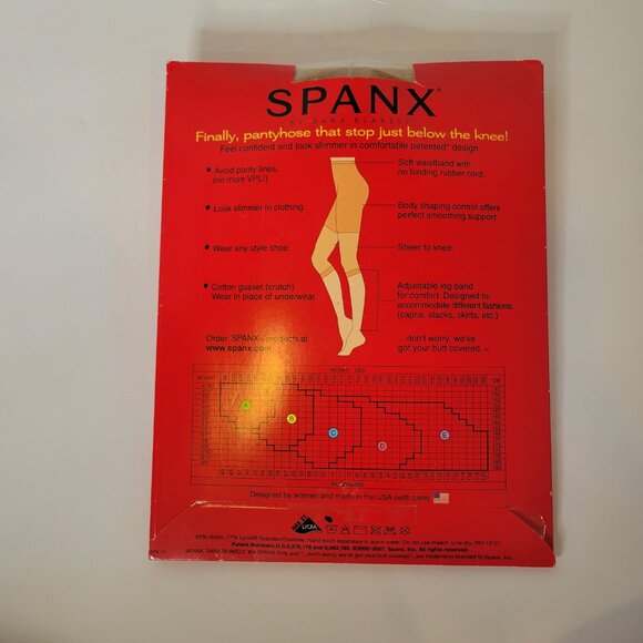 Lot of 2 Spanx The Original Footless Pantyhose Control Top Size E Spice Nude NIP - Picture 9 of 11